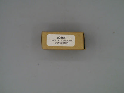 Mastercool Inc, 90366, 1/4 female x 1/2-20 male connector.