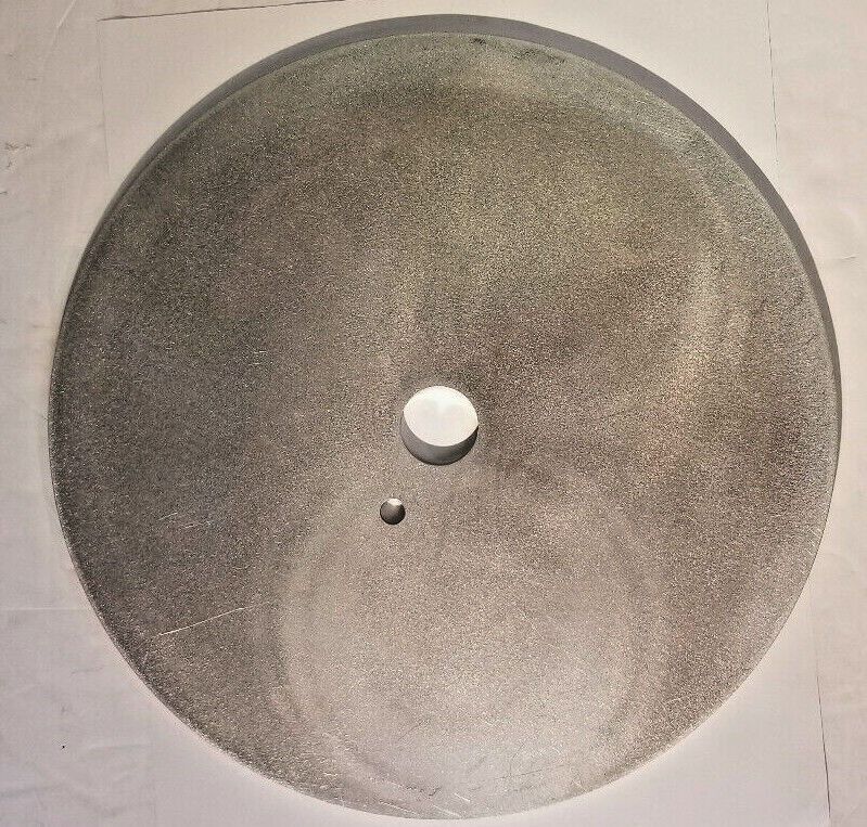 Diamond Dot Disc, 10", 30 Grit Metallic Vacuum Brazed Diamond, w/ 10" Alum Plate