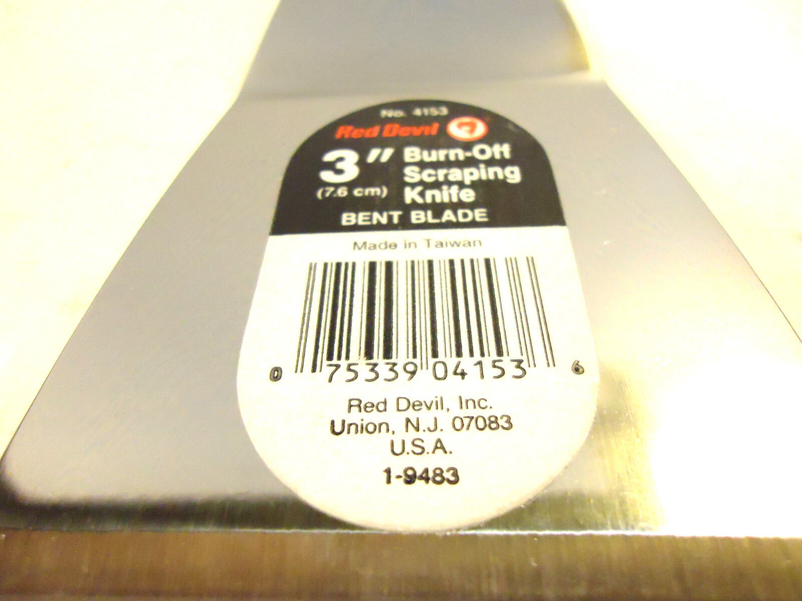 Red Devil # 4153, Bent Scraping Knife, 2 Pieces, New, Free Shipping