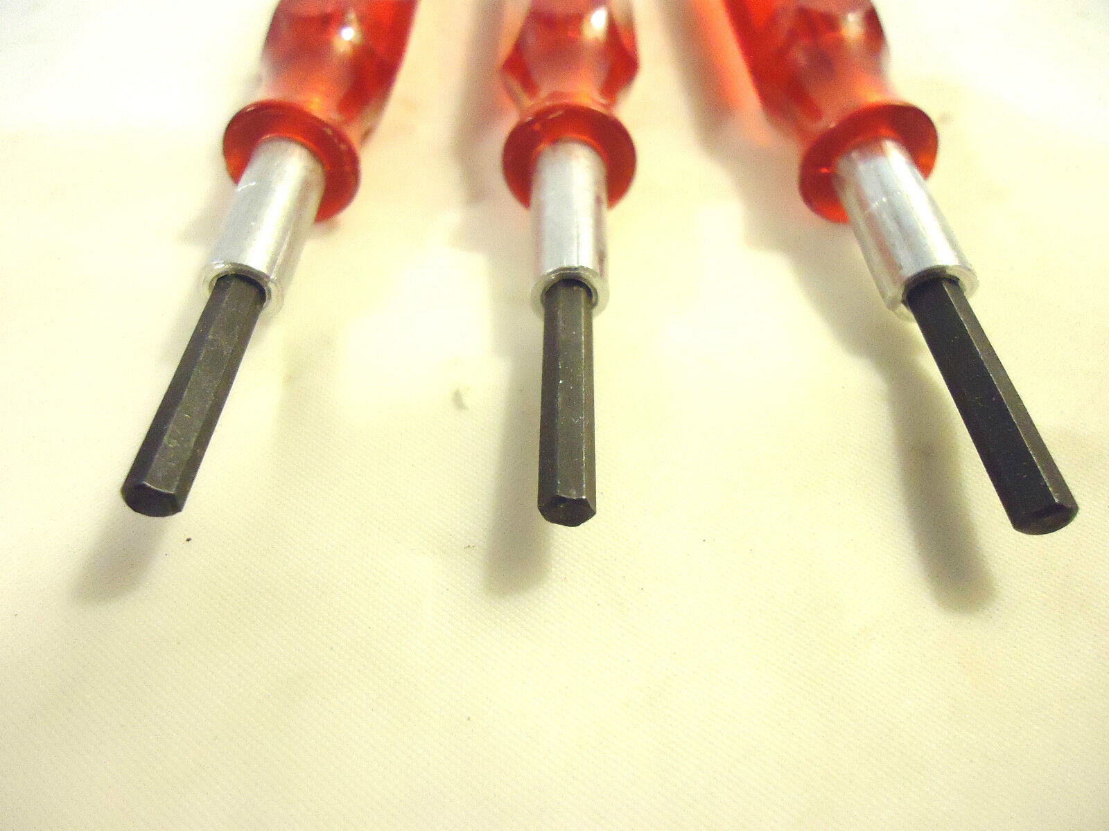 Xcelite P-24 1/8” Midget Hex Screwdriver, USA, 3pcs, NEW.