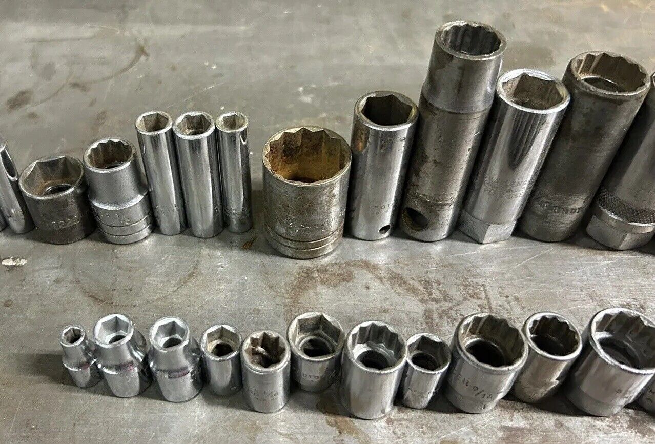 31 Piece Lot of Proto/Challenger USA Sockets