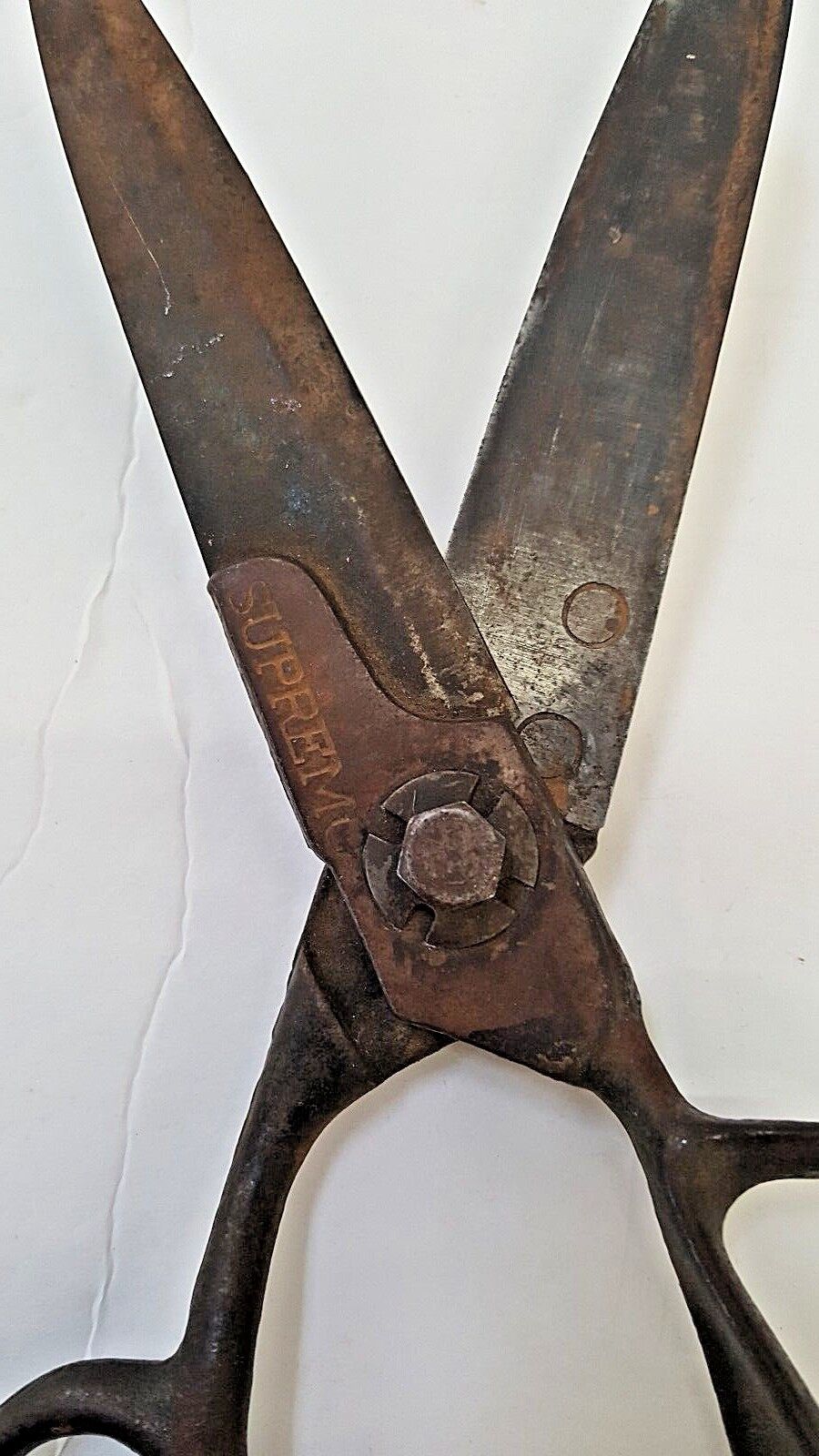 Vintage Supremo Industrial Quality Scissors, 10" Long, No dings or chips, Used