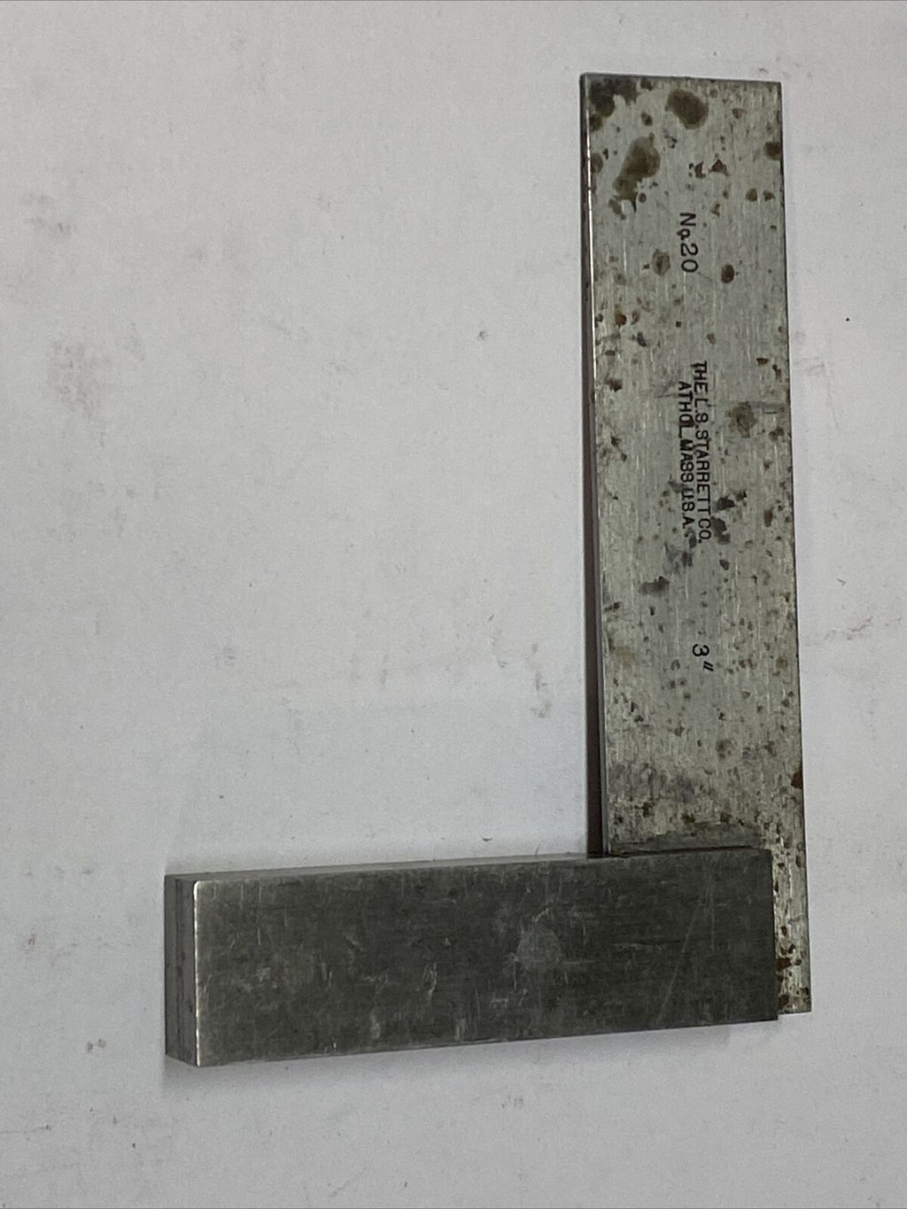 starrett no.20, 3” precision square, free ship.