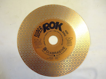 Diamond 7” Disc Set, 3 Discs, 220 grit, 400 grit and 600 grit, NEW.
