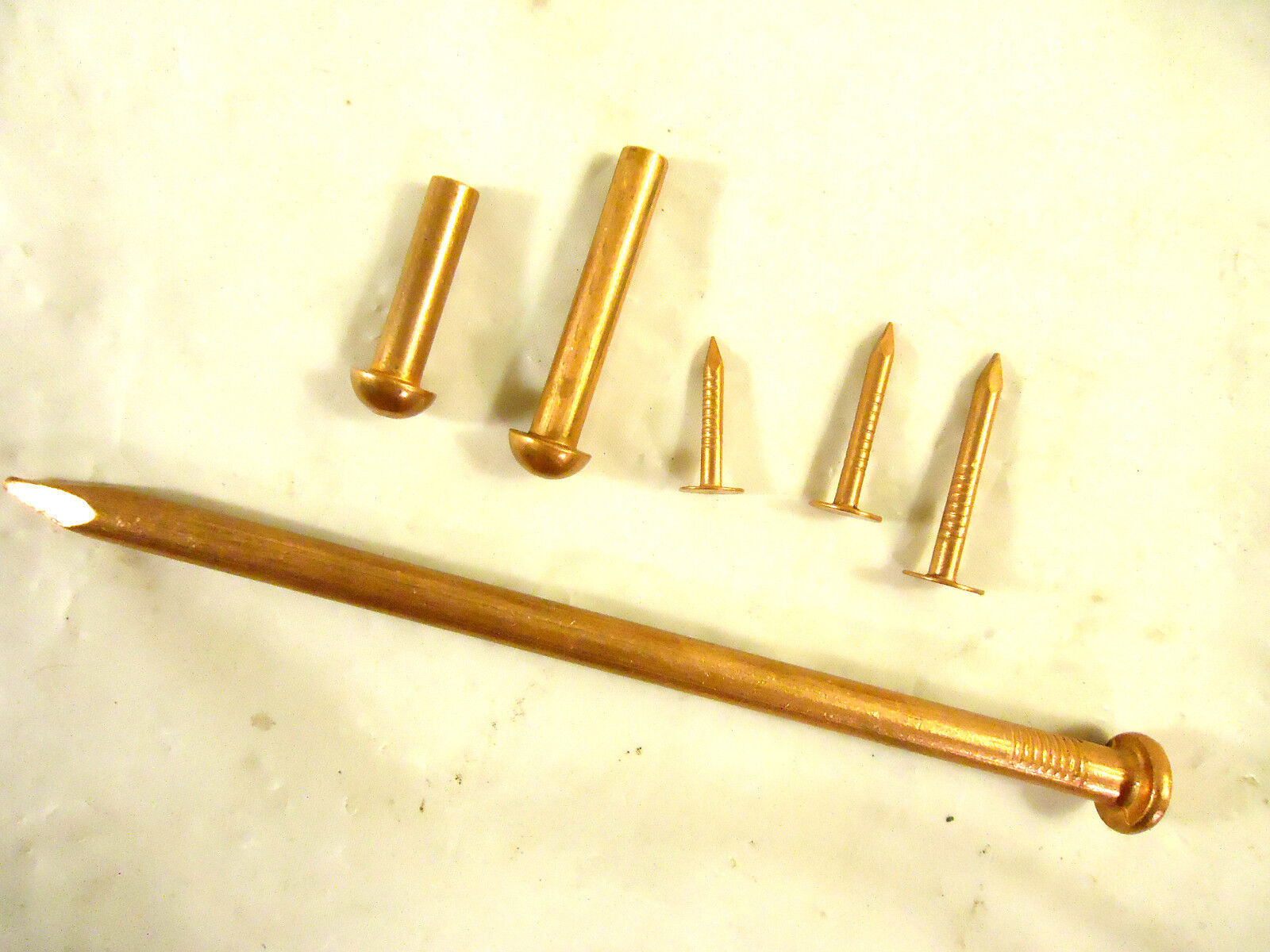 Non Sparking Round Head Rivet Pins and Nail Assortment, New/Other