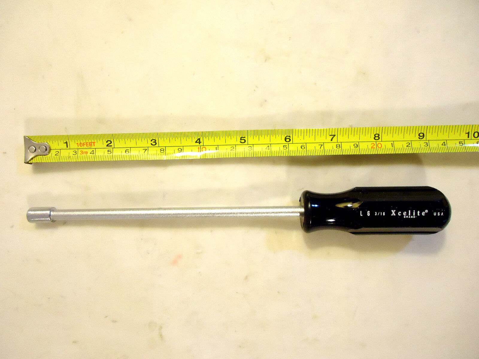 Xcelite L 6, X-Long 3/16” Hollow Shaft Nutdriver, USA, NEW.