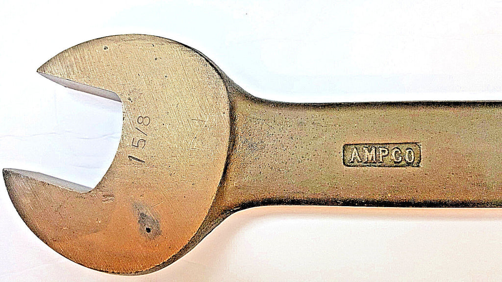 AMPCO Beryllium Copper W772C Dbl. Ended Open End Wrench 1-5/8” x 1-13/16”, Used