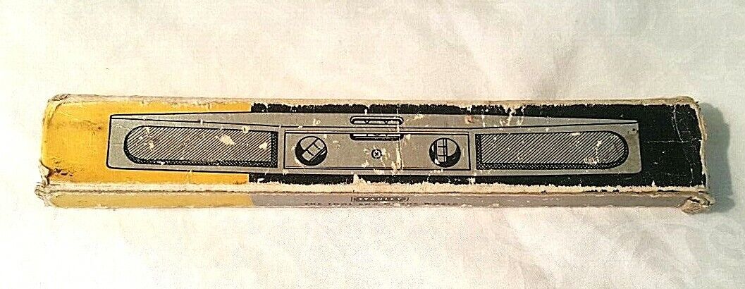 Vintage STANLEY No 264 9 inch Aluminum Torpedo Level I USA, with Original Box