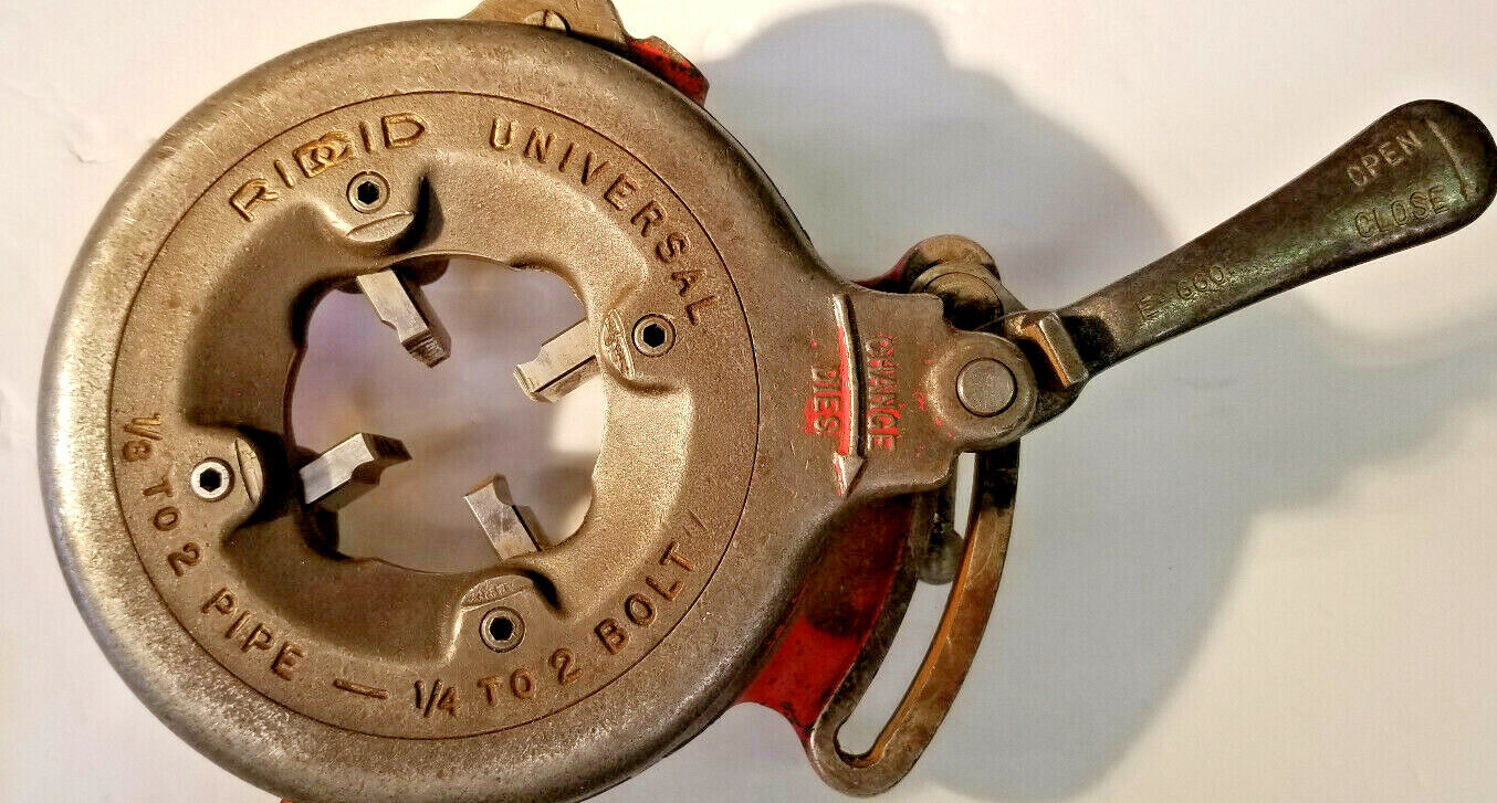 Ridgid Universal Die Head With 2 Sets of HSS Dies For Stainless Steel, FreeShip