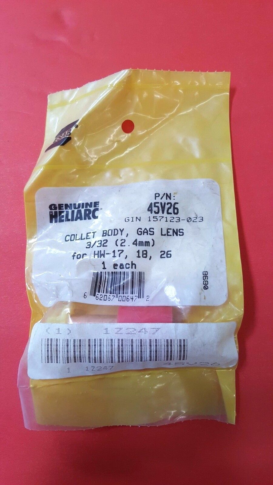 Genuine ESAB Heliarc TIG Gas Lens Collet Body (Various Sizes Available) New,USA