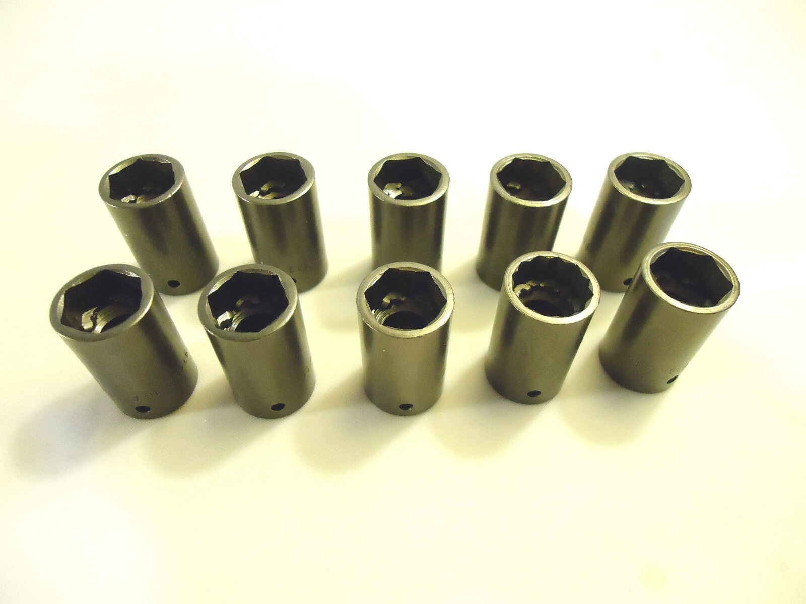 Impact Sockets, 10 Pieces, 1/4” Drive, 7/16” 6 Point Shallow, Hanson, USA, New