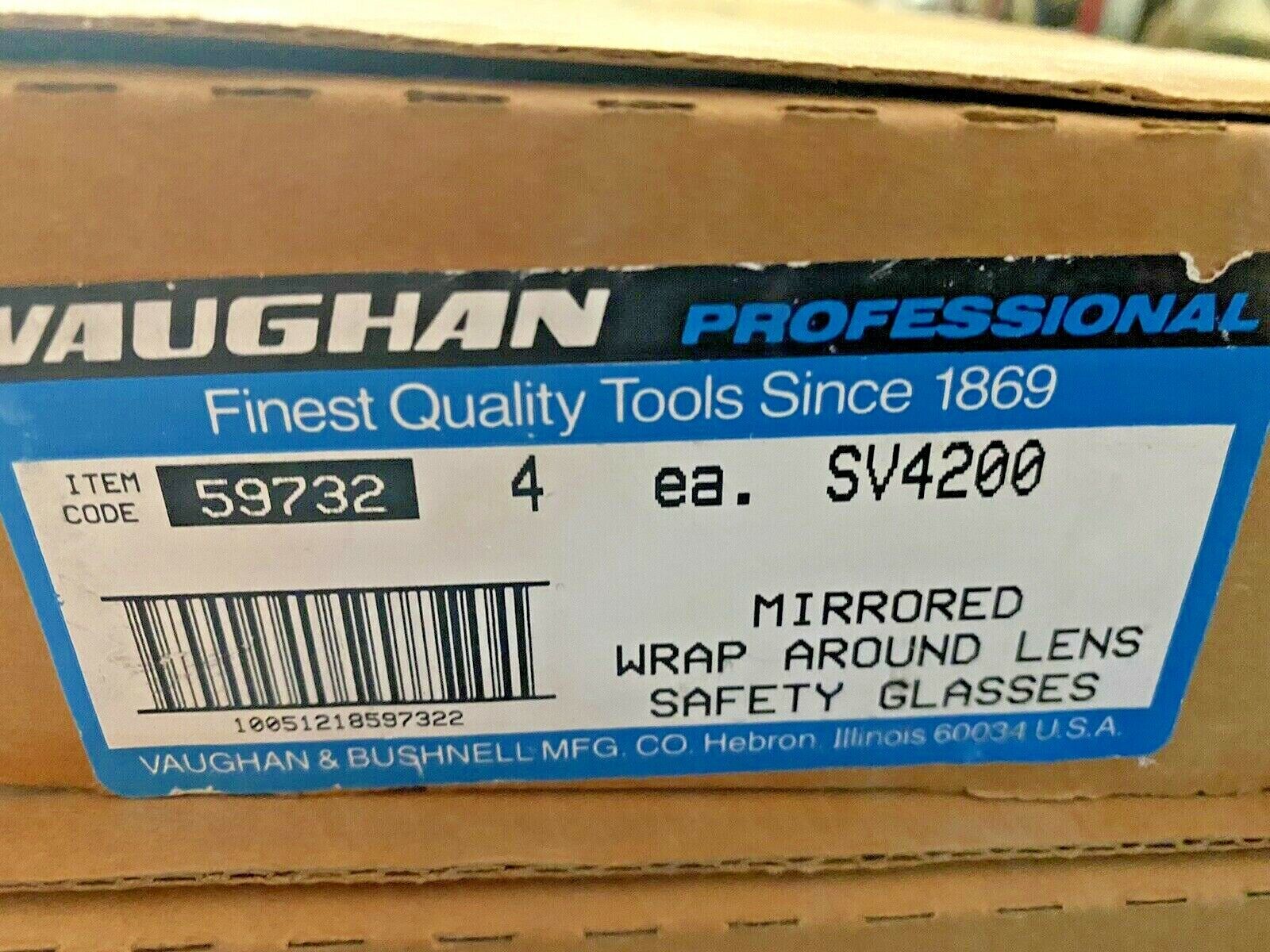 Vaughan SV4200 mirrored wrap around safety glasses.