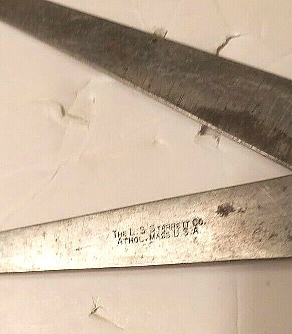 VTG STARRETT Firm Joint Calipers 4pcs.: 10" OD; 10" & 6" ID; 6" Hermaphrodite