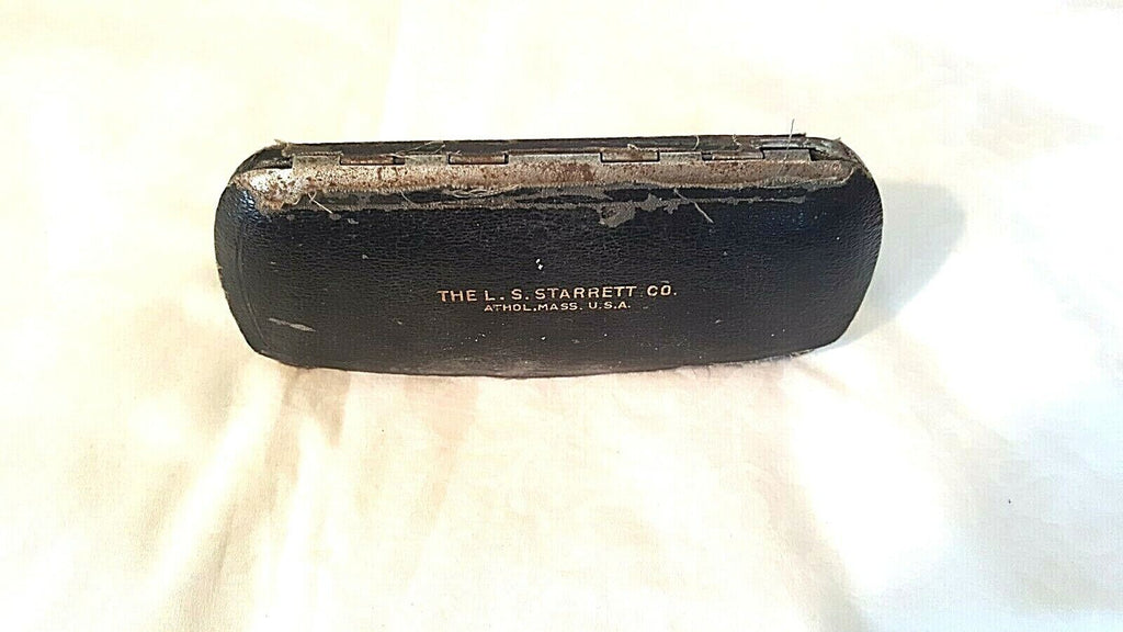 Vintage THE L.S. STARRETT CO. 0-1" Outside Micrometer, .001", Eyeglass Case