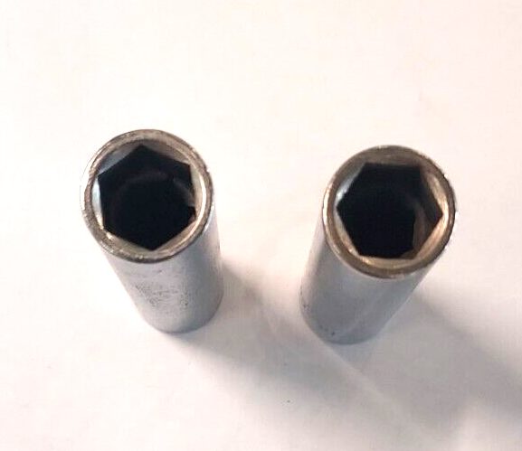 1/4  Drive 3/8 inch 6 Point Deep Sockets, 2pcs. Made in USA, Assorted Brands