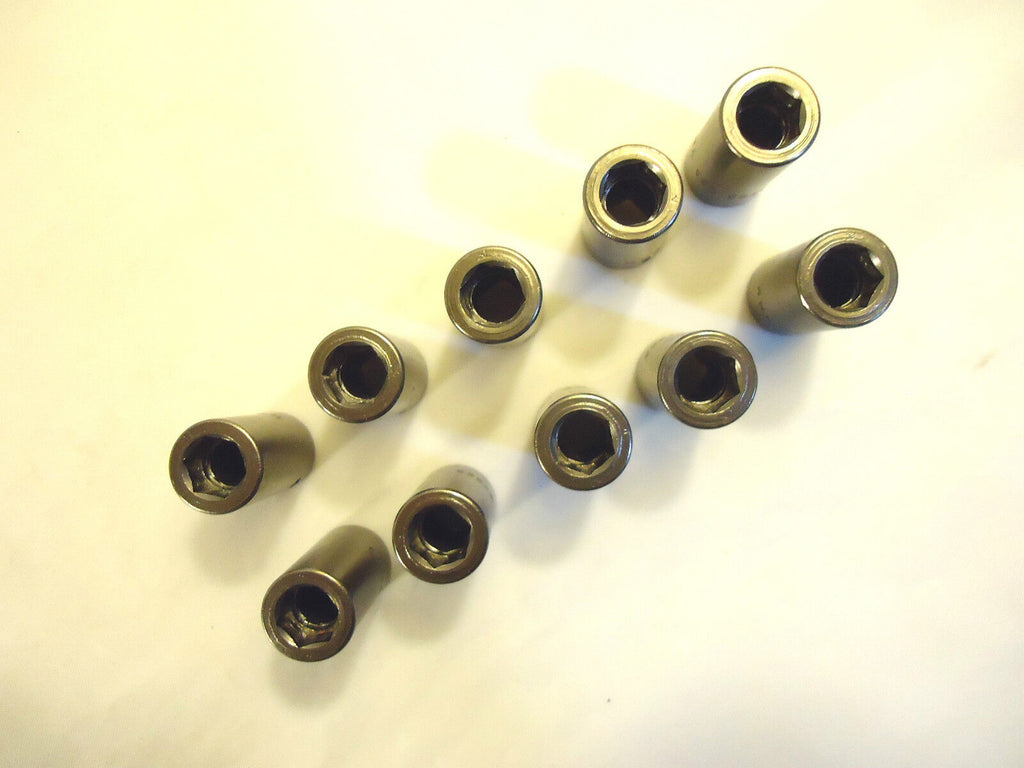 Impact Sockets, 10 Pcs, 1/4” Drive, 7 mm 6 Point, Shallow, Hanson, USA, #93646