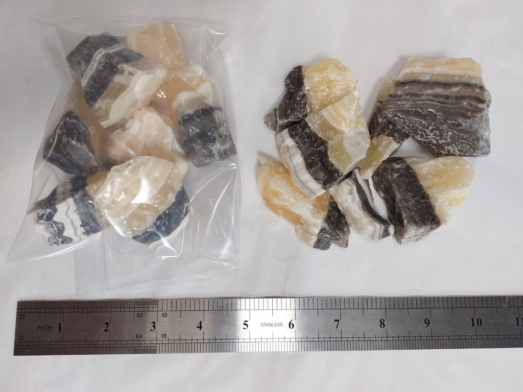 Zebra Onyx Calcite Rough 1lb