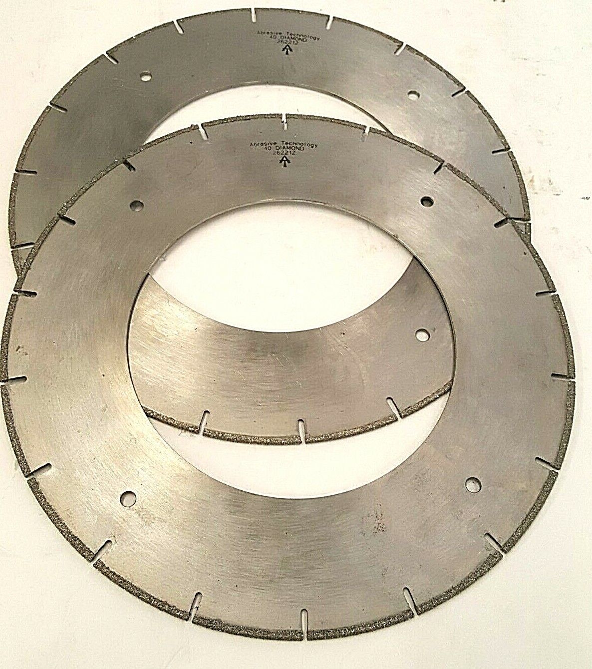 12" Brazed Diamond Blades 2pcs Abras.Technology 262212, 12"x1/8"x7" (Zena Style)