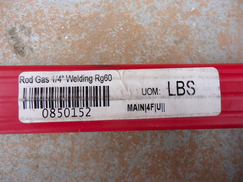 Welding Rod, RG60 ¼” x 36” Bare High Strength Mild Steel Gas Welding Rod.