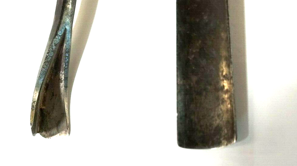 Vintage S.J. Addis England Cast Steel Curved #6-5/8" and #43 V Gouges