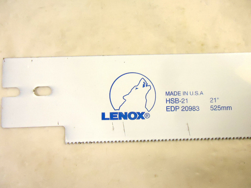 Lenox 21" Replacement Blade, 5 Blades, for Cutting PVC/ABS, #20983-HSB-21, NEW.