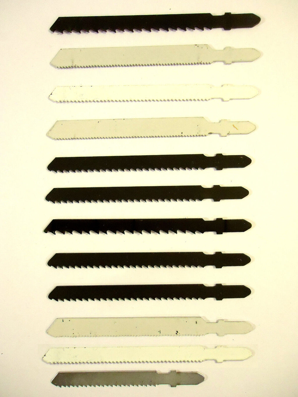 Jig Saw Blades, "T" Shank, Quick Change, 12 Piece Assortment, USA & France, NEW