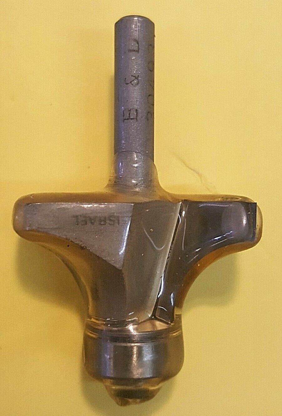 B&D Router Bit, Corner Rounding, Carbide,1/2" Radius,1/4" Shank & Bearing, 30493