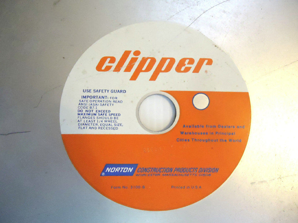 Diamond Blade, 20”, Norton Clipper, USA, Segmented, Wet, New/Other.