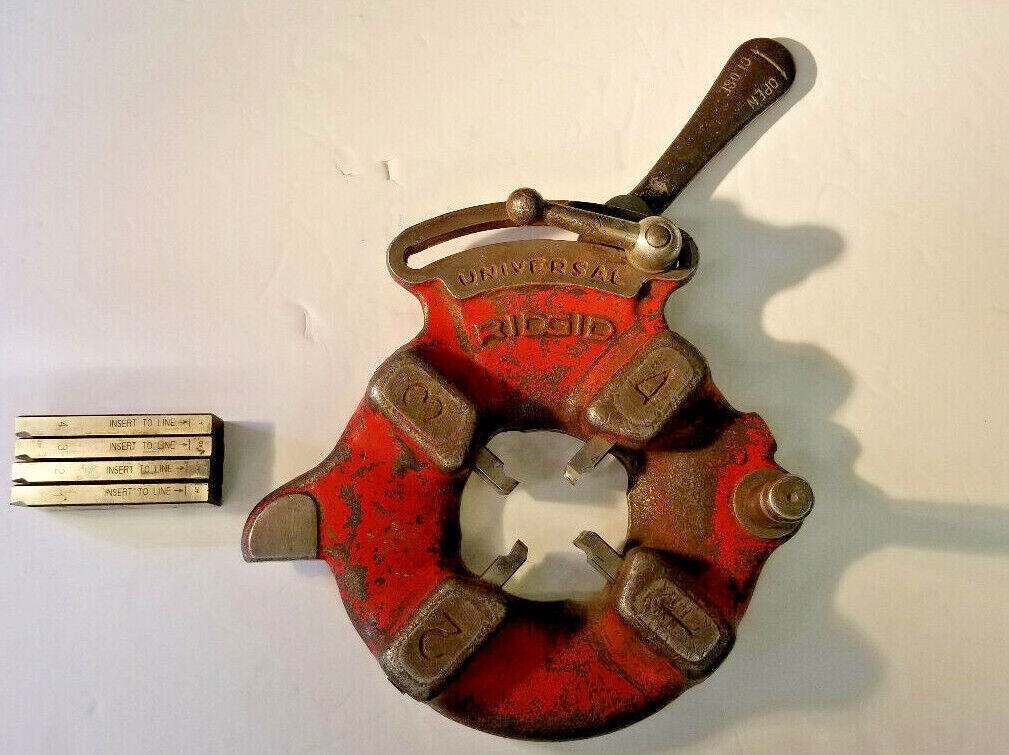 Ridgid Universal Die Head With 2 Sets of HSS Dies For Stainless Steel, FreeShip