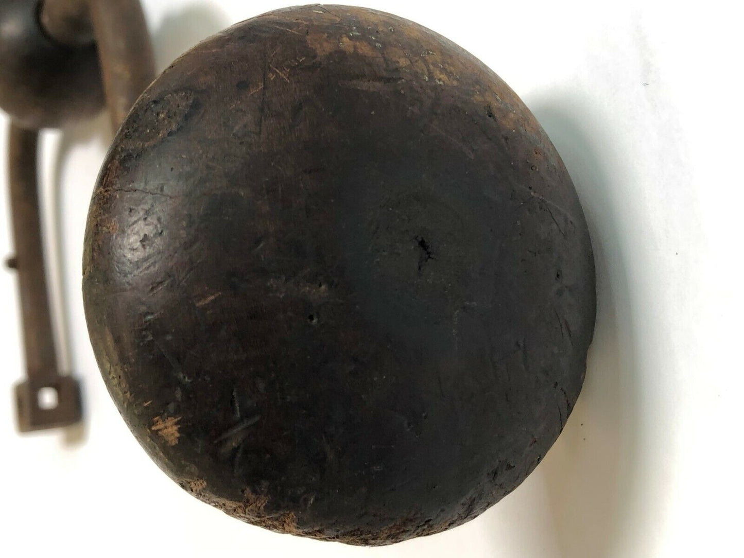 Rare Vintage Wood Bit Brace, Ball Type, Lady's Size, Non-Ratcheting, Free Ship