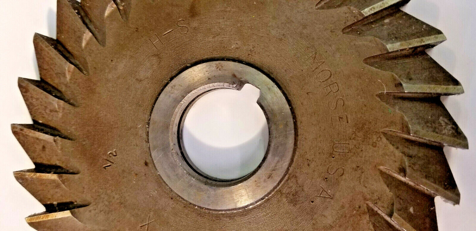 Straight Side Milling Cutter 6" x 1/2" x 1-1/4", High Speed Steel, Used, USA