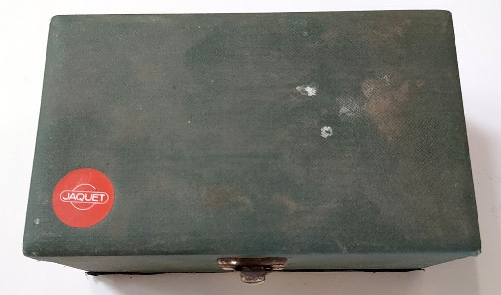 VTG JAQUET Mechanical Hand Tachometer Set, Model 630 Handles 30-50000 RPM, Swiss