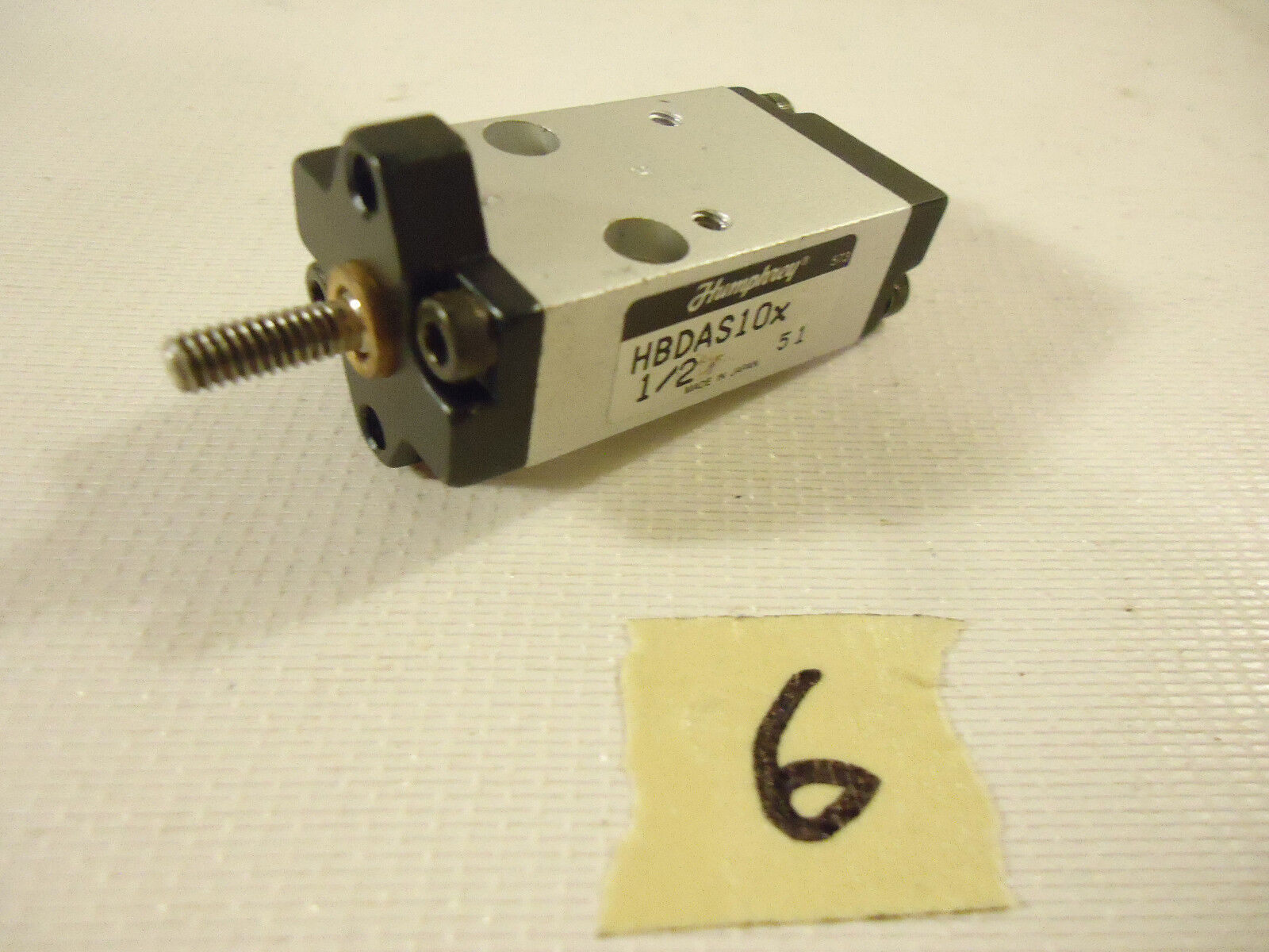 SMC – Humphrey Pneumatic Cylinders and Valve, 9 pcs, 1 Lot, Used.