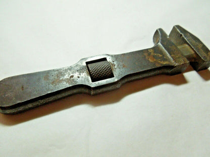 Vtg Antique Billings & Spencer Adjustable Monkey Bicycle Wrench 5" Long Pat 1879