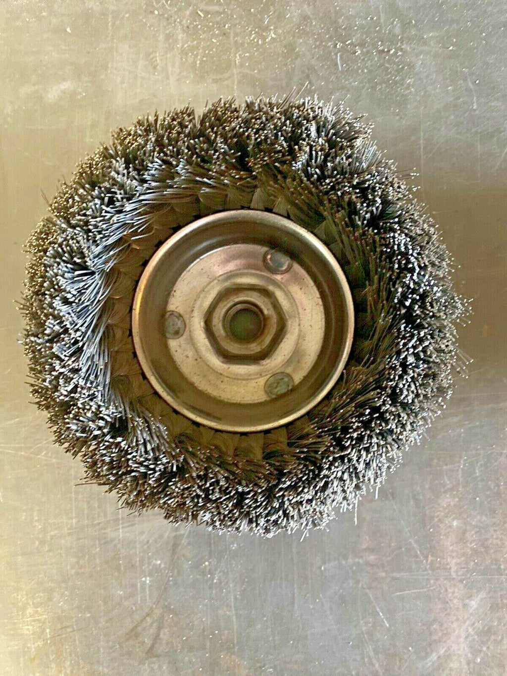 k-d 1745 6 inch knotted wire cup wheel.