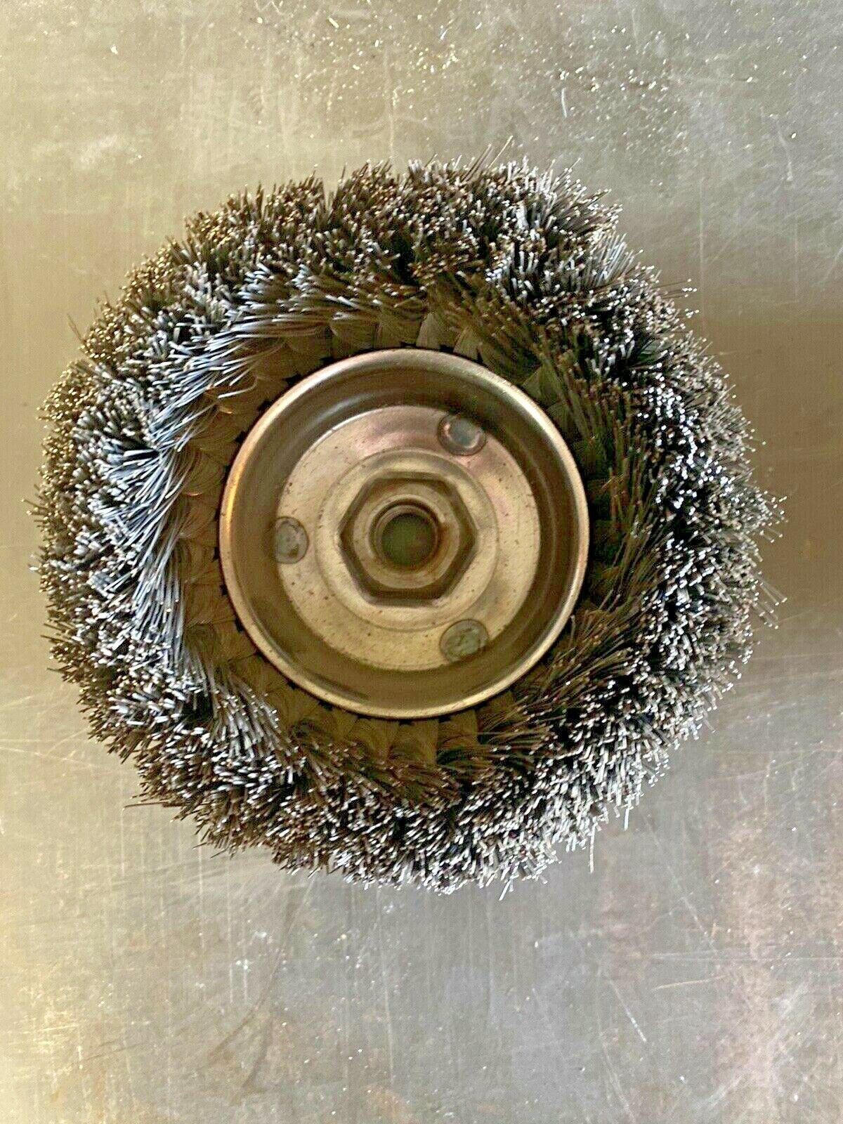 k-d 1745 6 inch knotted wire cup wheel.