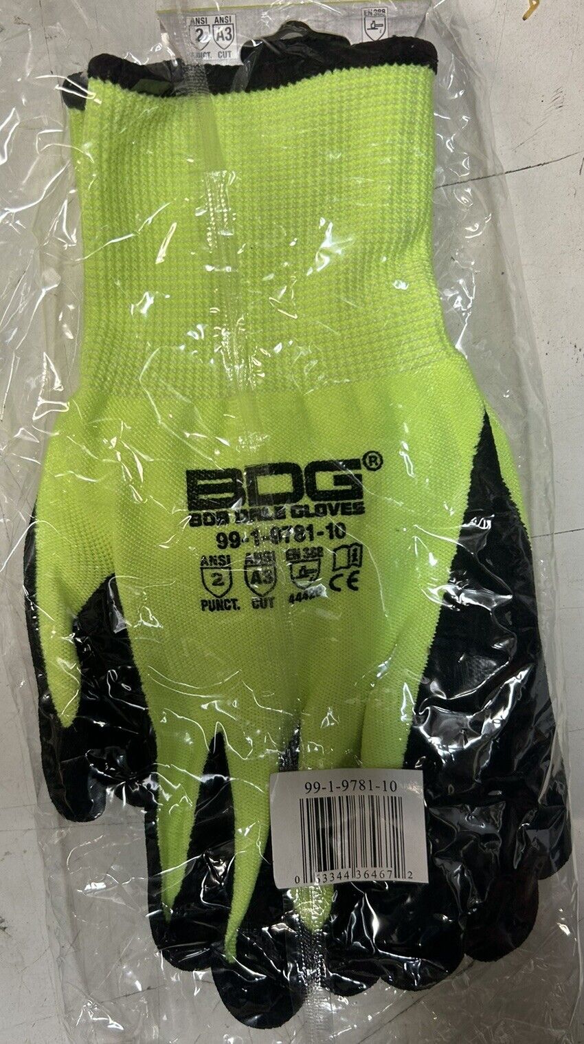 BDG Cut Resistant Gloves 1 Pair Size Extra-Large