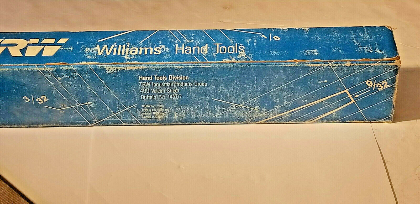 Williams TRW Three Square Bastard Files, 10", #09101, 1 pc, Spain, NEW, FreeShip