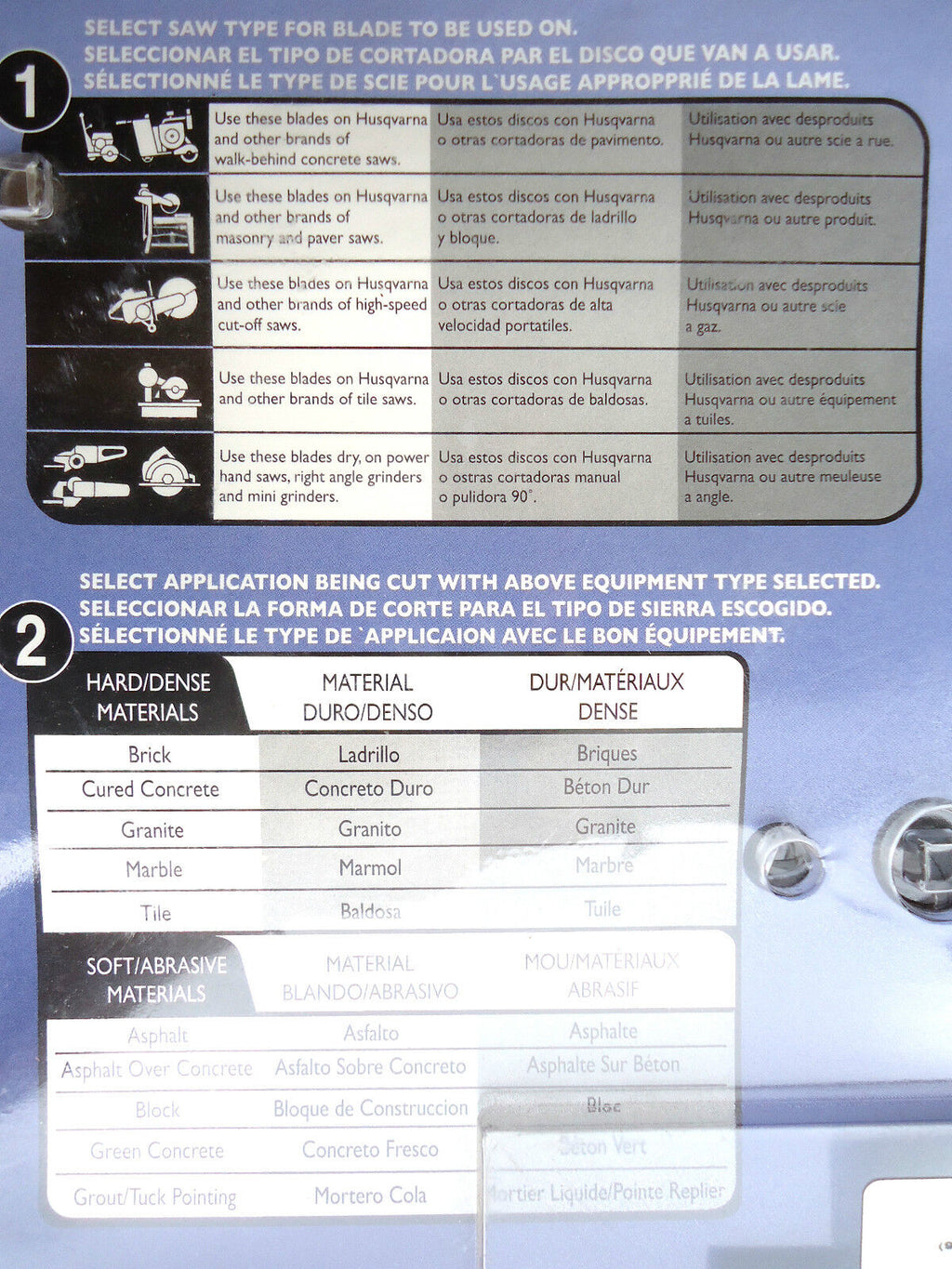 TARGET/Husqvarna 14” EH Series # 773656 Diamond Blade, NEW.