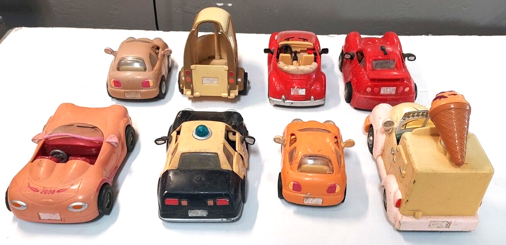 CHEVRON COLLECTOR CARS 8 pcs.  , PRE-OWNED, NEED CLEANING, COMPLETE, AS IS