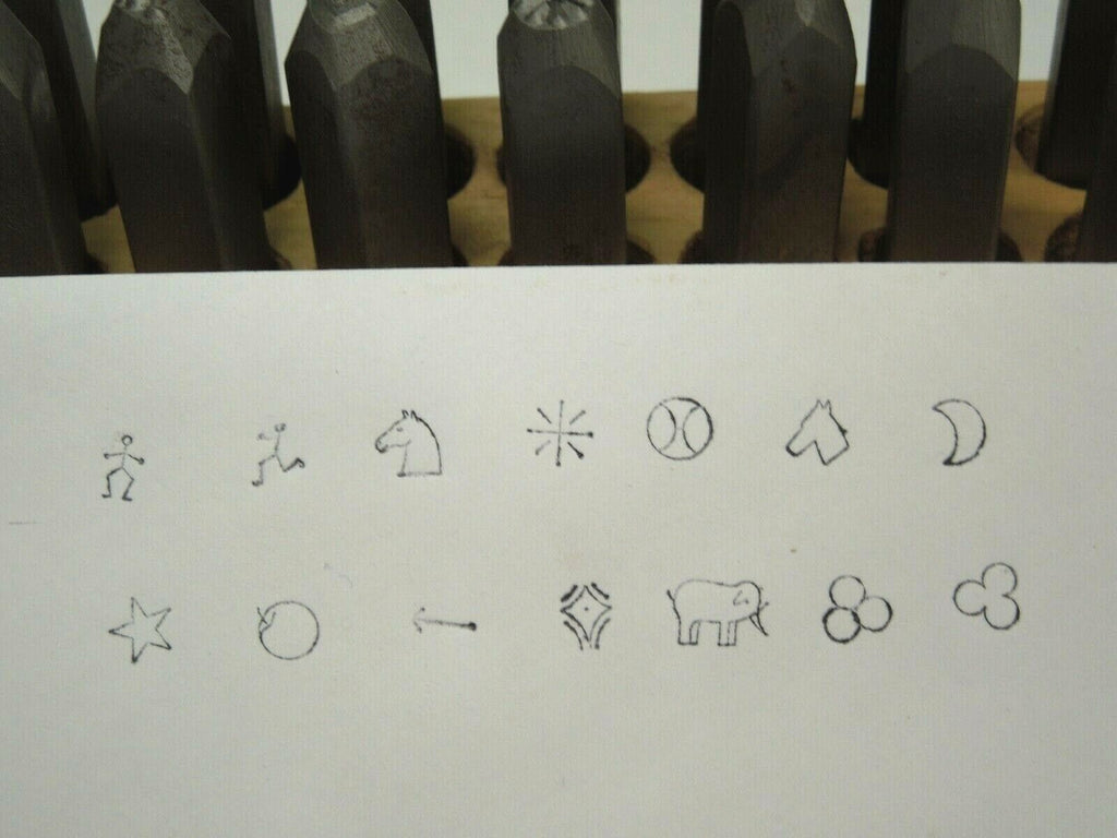 SYMBOL MARKING STAMPS 14pcs. - 1/4", Shop QC, Parts &Tools, Maker Marks, USA