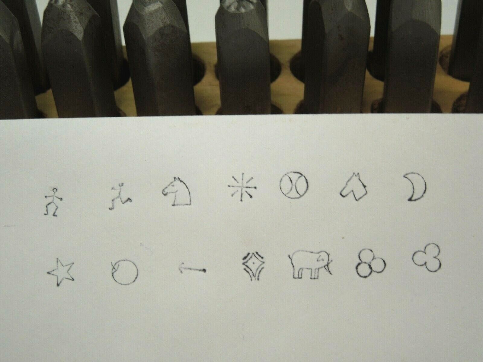 SYMBOL MARKING STAMPS 14pcs. - 1/4", Shop QC, Parts &Tools, Maker Marks, USA