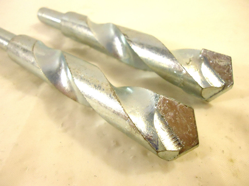 Carbide Tipped Masonry Drill Bits, 3/4" with a 1/2" Shank, 2 Bits, New, USA.