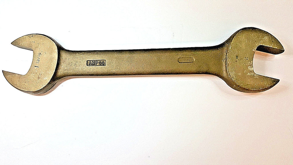 AMPCO Beryllium Copper W778C Double Ended Open End Wrench 1-13/16” x 2”, Used