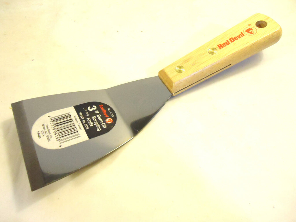 Red Devil # 4153, Bent Scraping Knife, 2 Pieces, New, Free Shipping