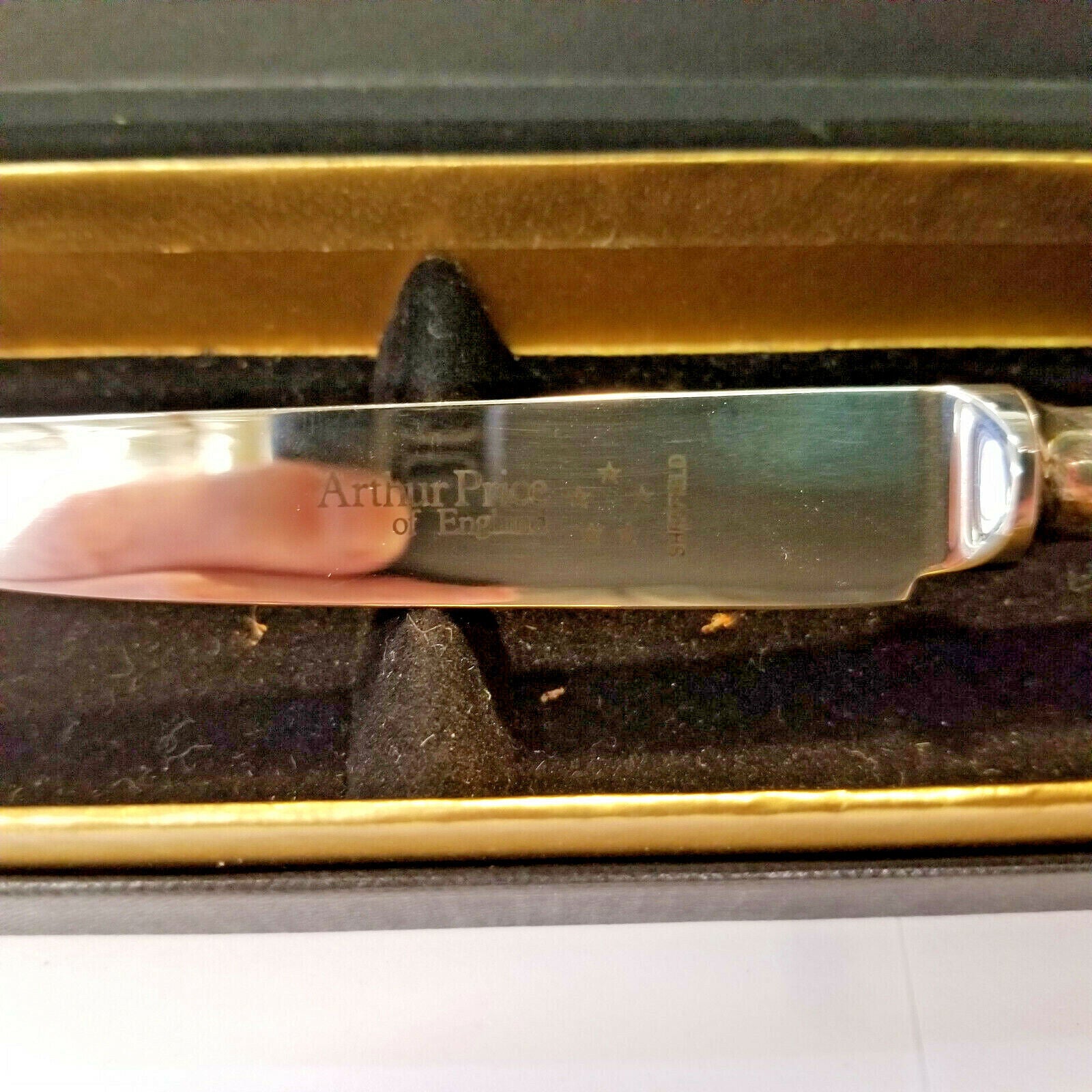 Arthur Price of England Silverplate Cheese Knife, Bead Design, New, FreeShip
