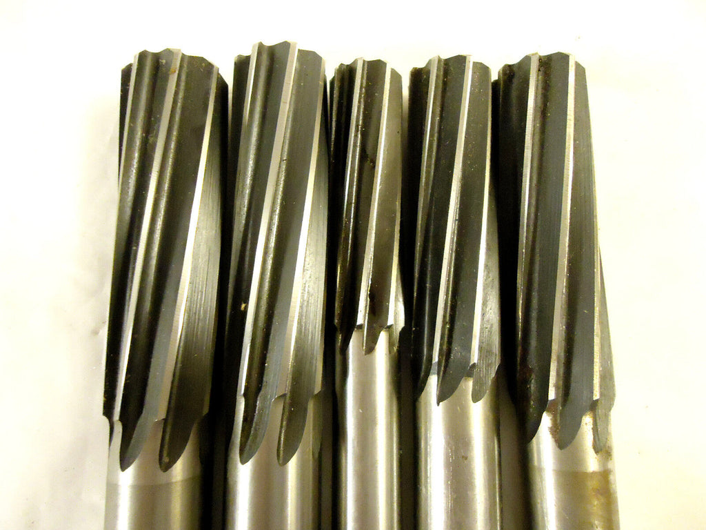 Reamers with Morse Taper Shanks, High Speed Steel, USA, 5 Pieces, Used