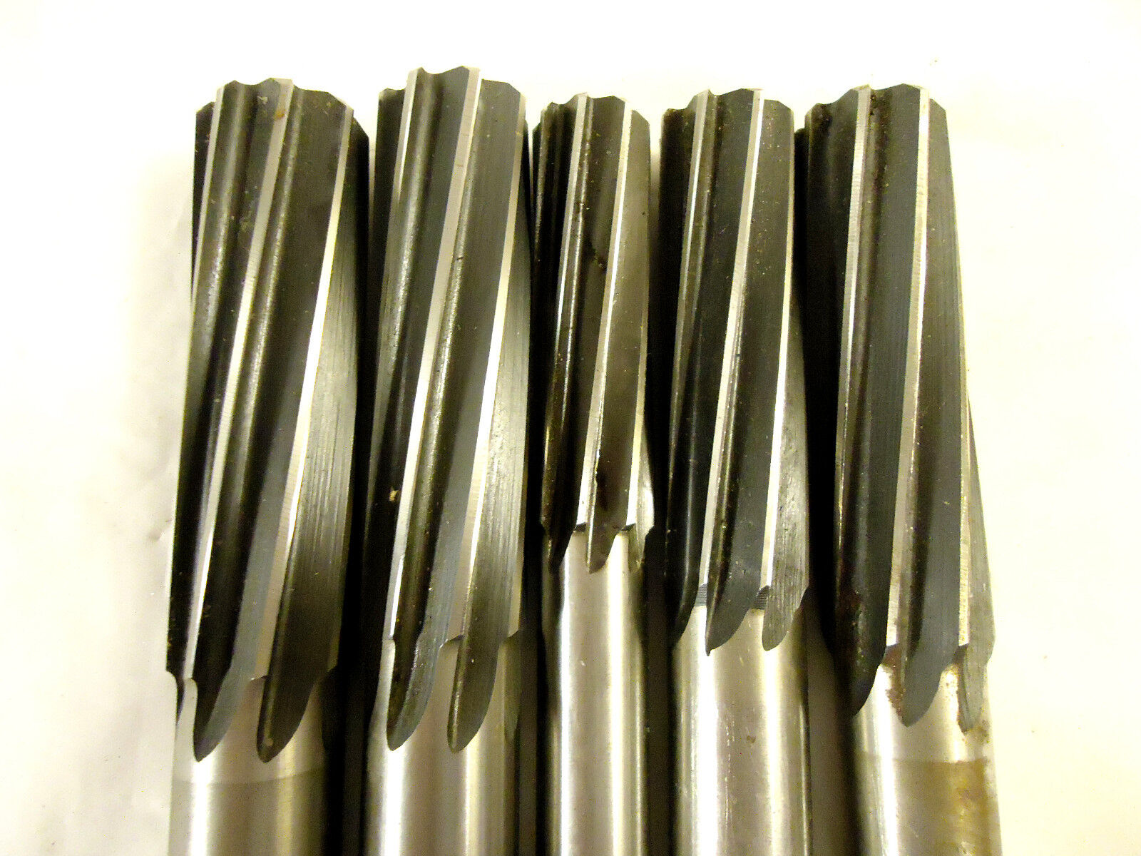 Reamers with Morse Taper Shanks, High Speed Steel, USA, 5 Pieces, Used