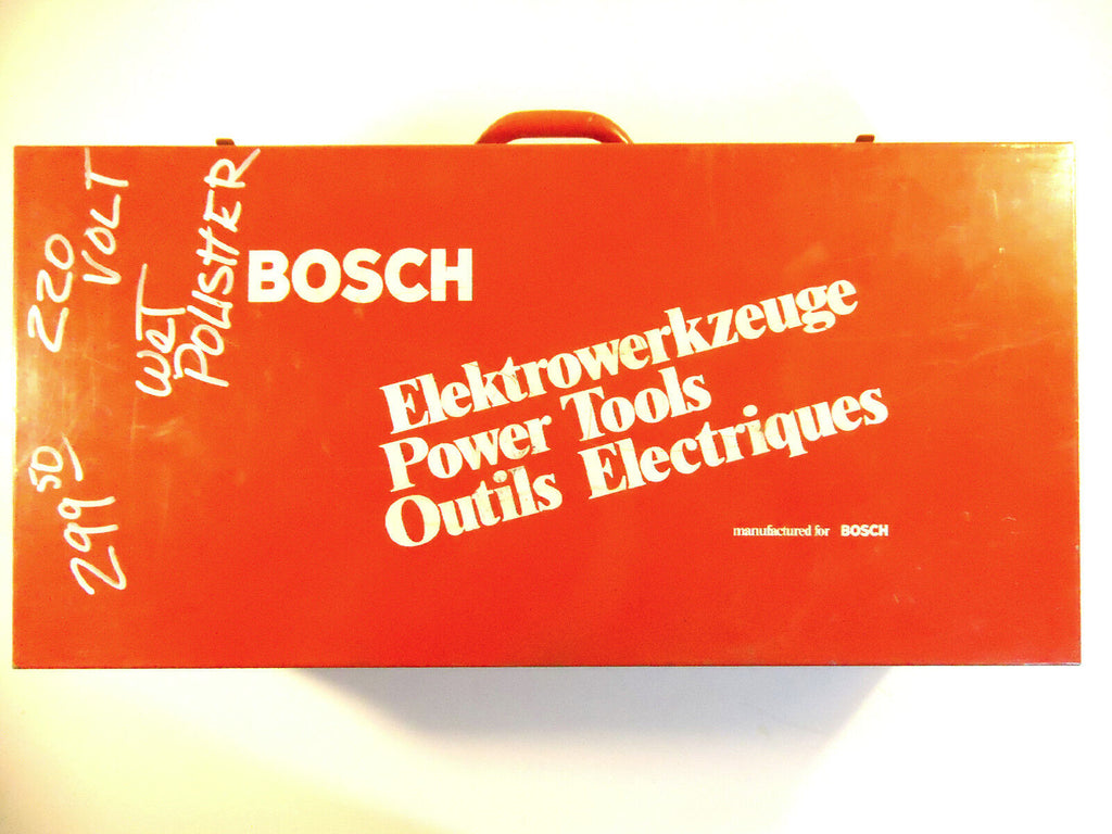 Bosch #0 601 339 061 Wet Polisher/Grinder, 220 Volts – 50 Hz, Used.