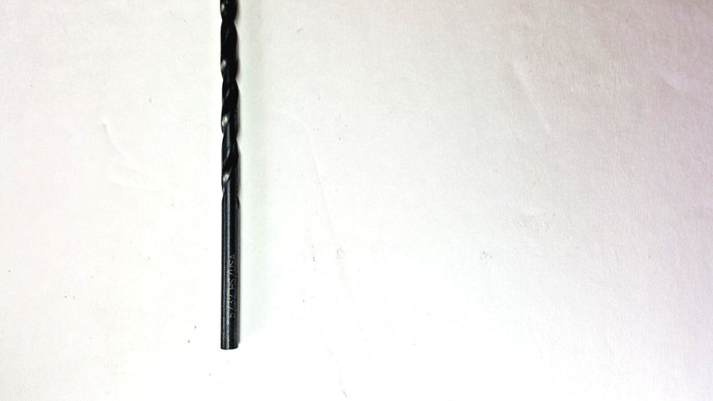 5/32 High Speed Steel Drill Bit, 12 Bits,Black Oxide Finish, 3-1/8" OAL, New USA